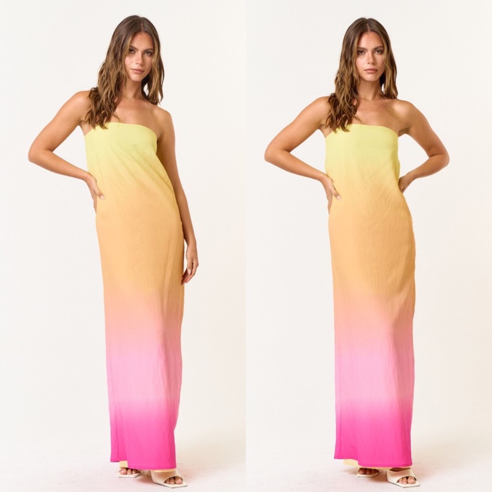 *PREORDER* Sweet Like Summer Dip Dye Ombre Maxi Dress - Picture 3 of 3